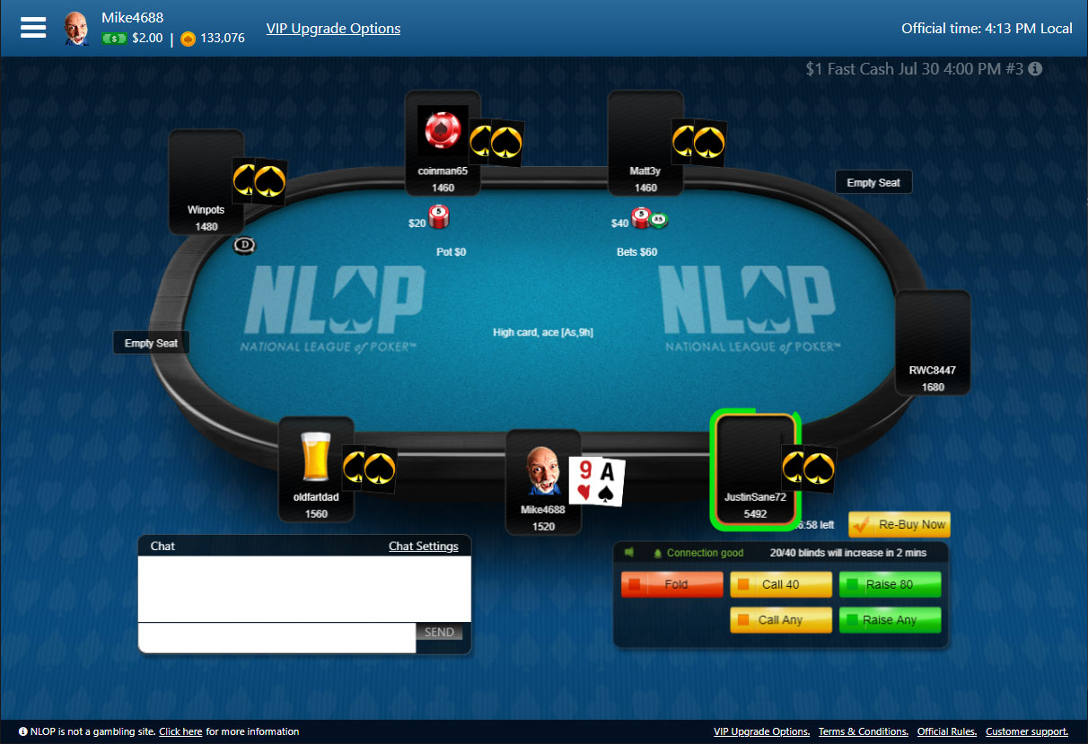 Play Free Online Poker For Real Cash Prizes Nlop National League Of Poker